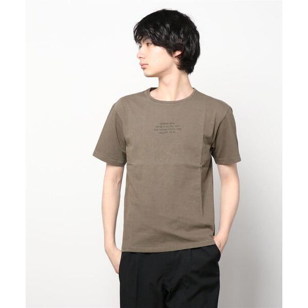 tシャツ 「KURO」DYED WASH PRINT TEE (MILITARY) メンズ