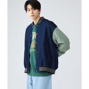 ジャケット スタジャン BEAMS HEART / デニム ビッグ スタジャン