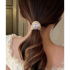 ヘアゴム パールビジューヘアゴム