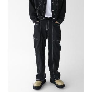 ジーンズ DENIM ステッチ イージーパンツ メンズ レディース