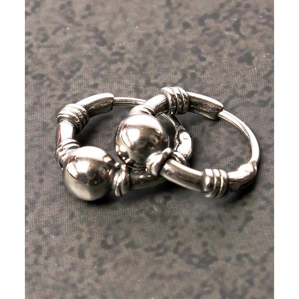 ピアス JON ステンレスリングピアス　両耳２点セット メンズ レディース