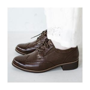 フォーマルシューズ 「母趾にやさしいカジュアルタイプ」ウイングチップトラッド AcureZ アキュアーズ レディース