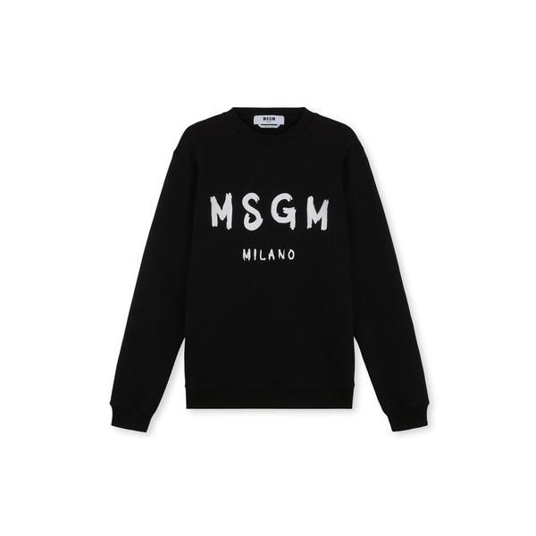 スウェット メンズ MSGM ブラッシュロゴ スウェット/トレーナー