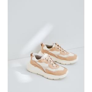 スニーカー 【WEB限定】ボリュームソールクリーミーカラースニーカー