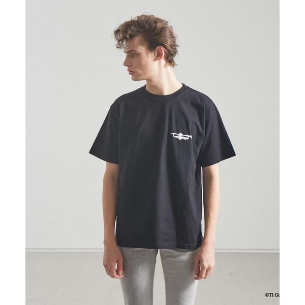 tシャツ ビートニック 黒プリント半袖Tシャツ メンズ