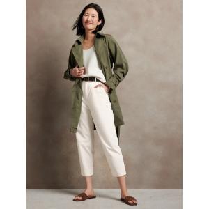 パンツ チノパン BANANA REPUBLIC FACTORY STORE　　ハイライズプリーツクロップチノ