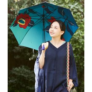 日傘 uvカット 傘 「カヤ」和の赴き傘 天井画日傘 晴雨兼用 レディース