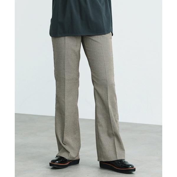 パンツ SOMETHING/サムシング センタープレスハイウエストフレアトラウザーパンツ「ウォッシャ...