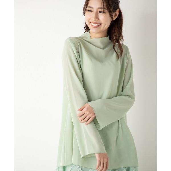 ブラウス シャツ 楊柳シフォンカラーブラウス レディース