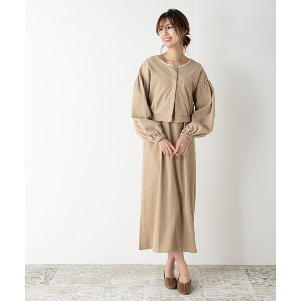 ワンピース 配色パイピング5WAYセットアップワンピース