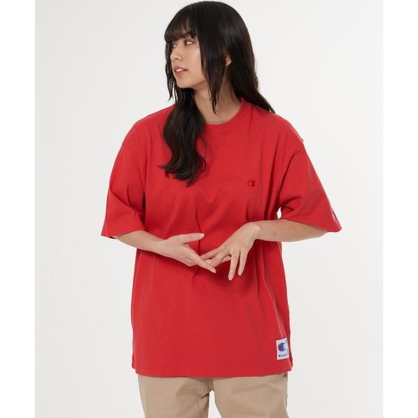 tシャツ 「CHAMPION/チャンピオン」ワンポイントロゴ刺繍リラックスフィットTシャツ コットン...