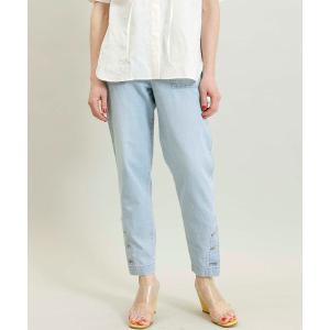 Johnbull（ジョンブル） デニム タック テーパード パンツ ユーズド