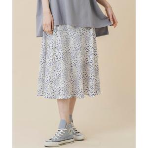 レディース スカート FLORAL PATTERN FLARE SKIRT｜zozo