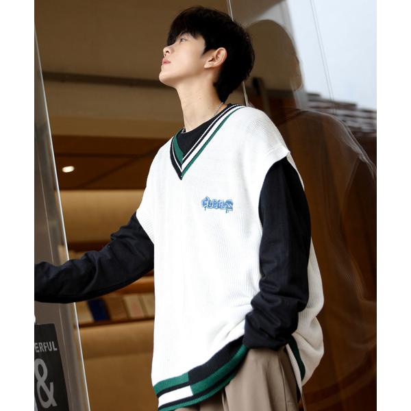 ベスト ジレ 「neos -addictive design-」ビッグシルエット アシンメトリー ラ...