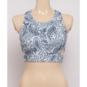 水着 「ムラサキスポーツ別注」UNGRID/アングリッド  水陸両用ボタニカルリーフ柄/ペイズリー柄ブラトップ/セットアップ対応    62301 レ