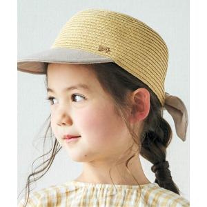 帽子 ハット うしろリボンキャップ_UVカット キッズ 子供 女の子