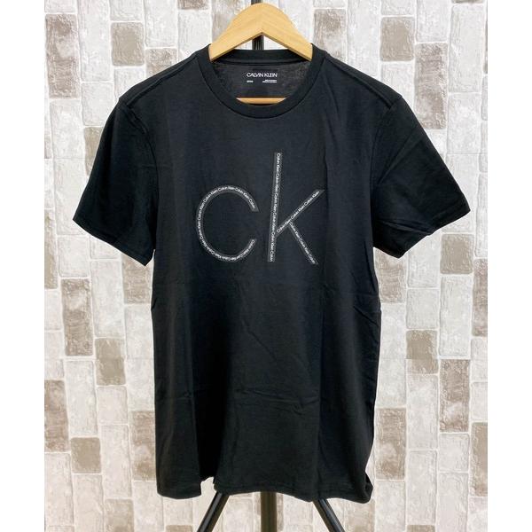 tシャツ Tシャツ メンズ CK スタックロゴクルーネックTシャツ