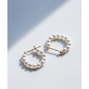 Jewel closet by L&Co. ピアス K10 2連風 フープピアス レディース