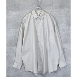 シャツ 綿ブロードレギュラーカラーLSシャツ メンズ レディース