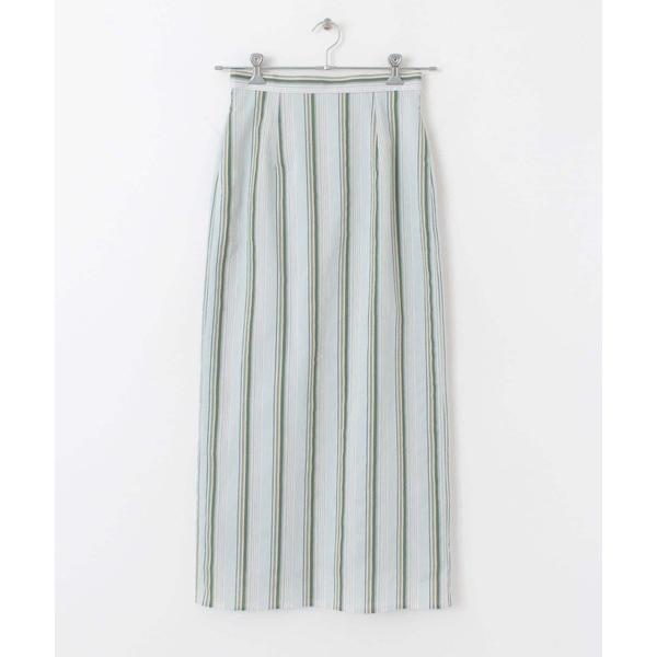 スカート カラーストライプIラインスカート