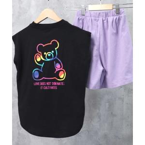 セットアップ プリント ノースリーブ パンツ キッズ キッズ 子供服 女の子｜ZOZOTOWN Yahoo!店