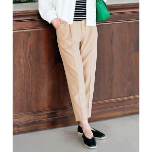 レディース パンツ MYBESTPANTSやわらかイージーケアーカチオンテーパードパンツ