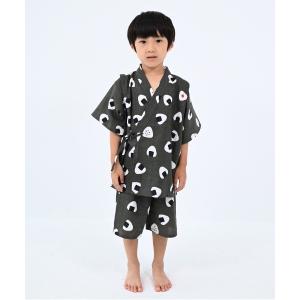 甚平 浴衣 nicohrat/ニコフラート おにぎり甚兵衛　甚平 キッズ 子供 男の子 女の子