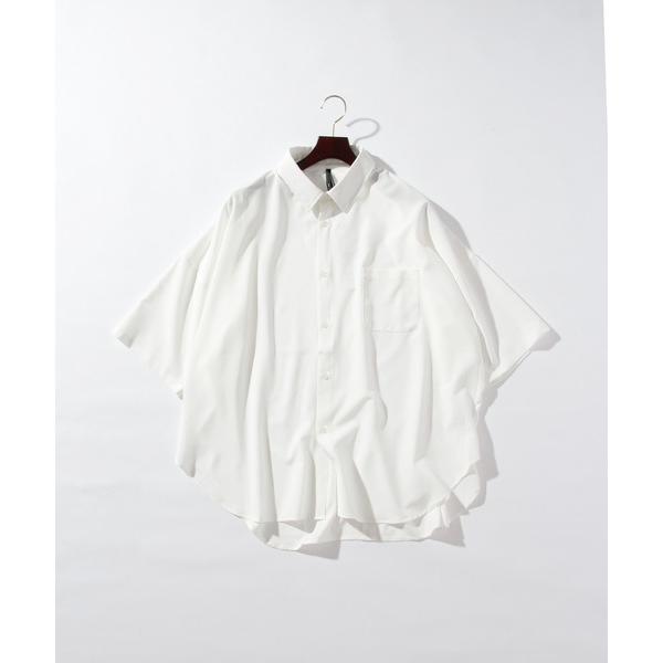 ブラウス シャツ ビッグシルエット ポリストレッチ ドロップショルダーシャツ トップス レディース ...