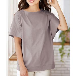 tシャツ Tシャツ レディース チラ見え防止汗ジミ対策ゆったりプルオーバー