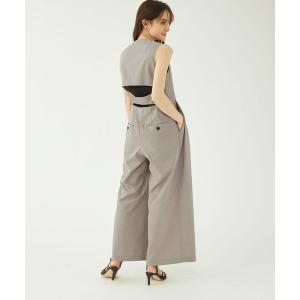 オールインワン スクエアネック スーチング オールインワン