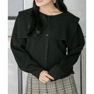 カーディガン セーラーカラーカーデ レディースの商品画像
