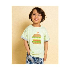 tシャツ Tシャツ SLAPSLIP/ハンバーガーポテトストライプ袖Tシャツ(80〜130cm)