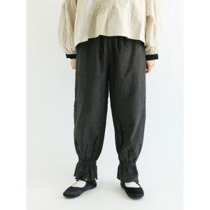 パンツ 裾スカラップパンツ