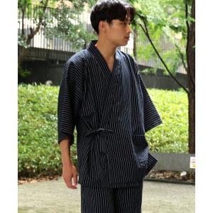 浴衣 BEAMS JAPAN / 別注 久留米絣織 甚平 メンズ レディース