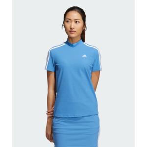 tシャツ Tシャツ レディース スリーストライプス 半袖モックネックシャツ「adidas Golf/アディダスゴルフ」｜zozo