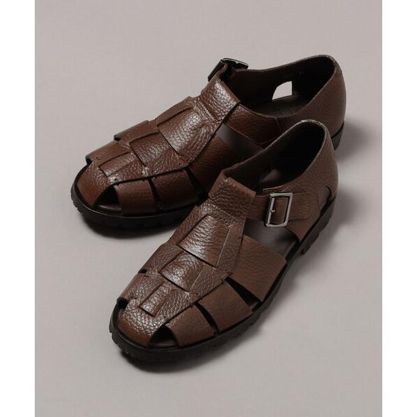 サンダル Paraboot × BEAMS F / 別注 PACIFIC シュリンクレザー グルカサ...