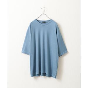 メンズ tシャツ Tシャツ ドレープ 5分袖ビッグシルエットカットソー/無地 5分袖Tシャツ｜zozo