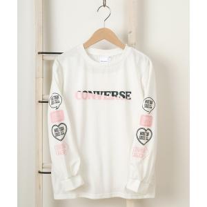 tシャツ Tシャツ 【CONVERSE/コンバース】ビッグシルエット ブランドロゴ 袖プリント キッズ長袖リブTシャツ/【140ｃｍ-160ｃｍ】｜zozo