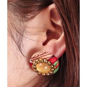 ピアス Joes Style FLOWER GEM GLASS ヘマタイト アレキサンダーヘンリー ピアス メンズ レディースの商品画像