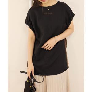 tシャツ Tシャツ ギャザースリーブデザイントップス レディース