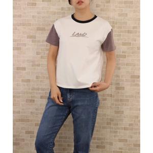 tシャツ バイカラーデザインプルオーバー レディース