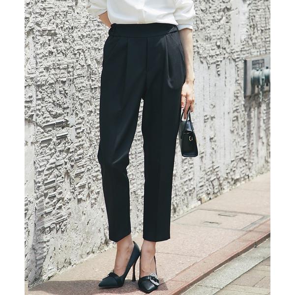 セレモニースーツ スラックス パンツ フロントタックテーパードパンツ レディース