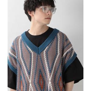 ベスト ジガラVネックニットベスト