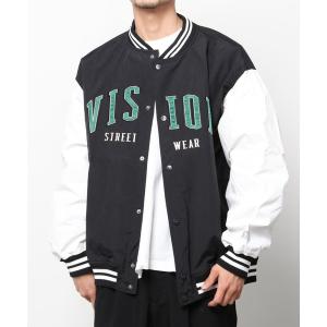 ジャケット スタジャン メンズ VISION STREET WEARナイロンワッペンスタジャン｜ZOZOTOWN Yahoo!店