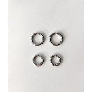 イヤリング 「金属アレルギー対応」 クリップ フープイヤリング / サージカルステンレス レディース メンズ