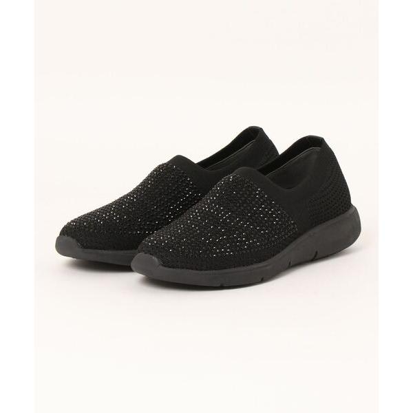 スニーカー ストレッチニットスリッポンスニーカー レディース