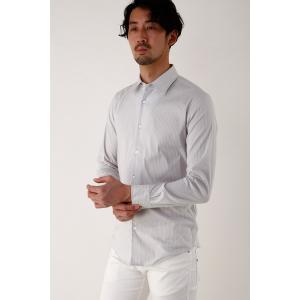 シャツ ZERO by TORNADO MART∴ストレッチブロードストライプシャツ メンズ