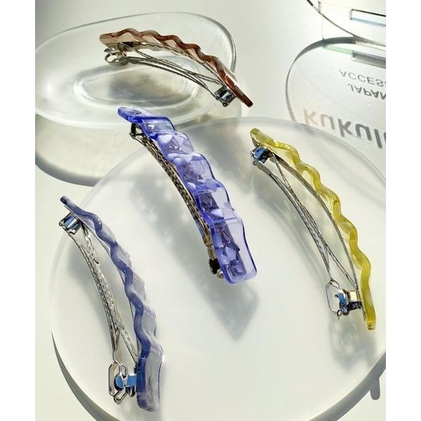 ヘアクリップ 「KuKuLu TOKYO」acrylic crushed pearl vallett...