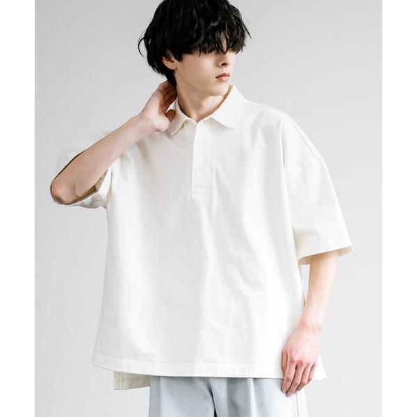 ポロシャツ メンズ 日本製 オーバーサイズ 8oz サイドスリットAラインポロシャツ AUD6332