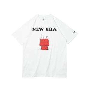 tシャツ Tシャツ 「NEW ERA」半袖 コットン Tシャツ Peanuts スヌーピー 犬小屋